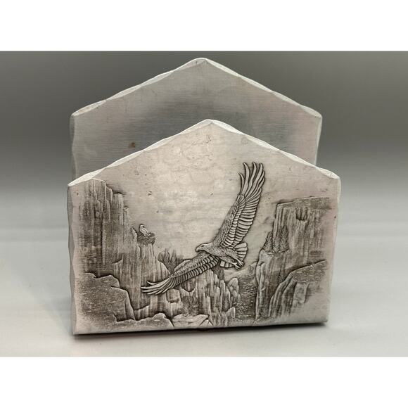 Wendell August Bald Eagle Mountains Nest Napkin Holder Display - Picture 1 of 5